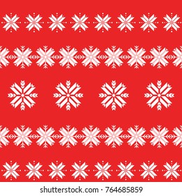 seamless christmas pattern with snowflakes. traditional sweater pattern