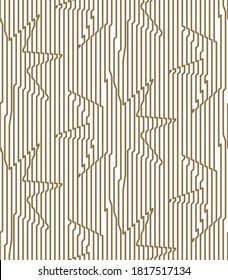 Seamless christmas pattern with Star of Bethlehem. Vector linear modern background for festive decorations.