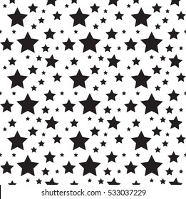Seamless Christmas pattern stars