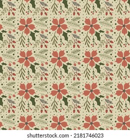 Seamless Christmas pattern. Christmas. Vector pattern.