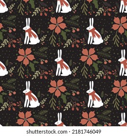 Seamless Christmas pattern. Christmas. Vector pattern.