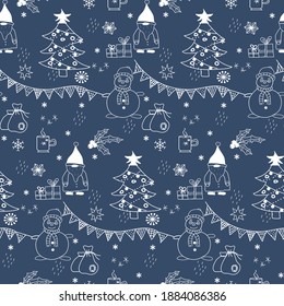 Patrón de navidad, ilustración vectorial