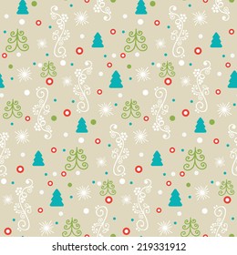 Seamless christmas pattern. vector illustration