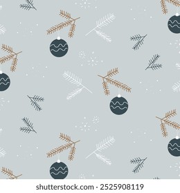 Seamless christmas pattern. Vector illustration