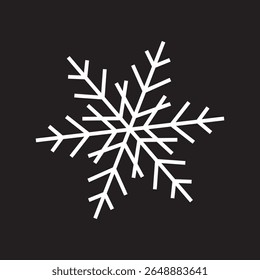 seamless christmas pattern with white snowflakes on dark background