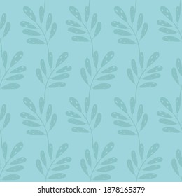 Seamless Christmas pattern with winter plants. Design for Holidays decoration, for Invitations, gift paper, stationery, wrapping paper, print, fabric or textile. Vector illustration
