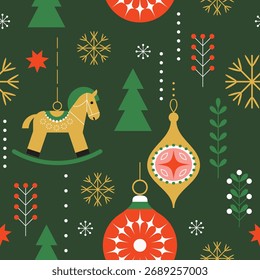Patrón de Navidades sin fisuras, fondo de Navidad