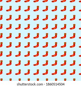 Seamless Christmas pattern with xmas socks
