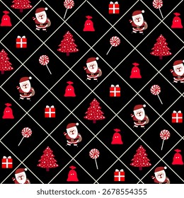 Los patrones de Navidades sin costuras son excelentes para maquetas, impresiones, diseños, Fondos de pantalla,