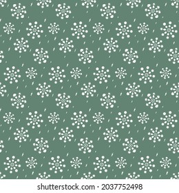 Seamless Christmas present pattern. Background snowflake for textiles, fabrics, cotton fabric, covers, wallpaper, print, gift wrapping, postcard, scrapbooking.
