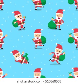 Seamless christmas santa claus pattern