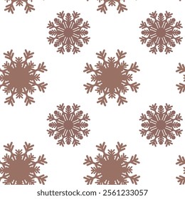 seamless christmas snowflake pattern for your design in trendy