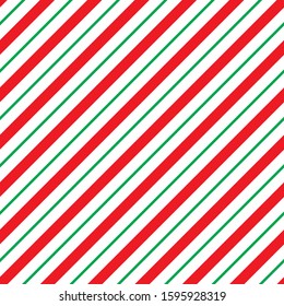 Seamless Christmas stripes wrapping paper pattern 