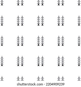Seamless Christmas tree decoration pattern design, vector fabric, greeting,  wrapping, decoration.