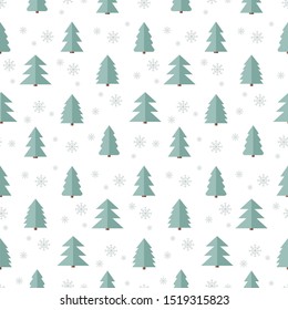 Seamless christmas tree pattern. Background merry christmas textiles, fabrics, cotton fabric, covers, wallpaper, print, gift wrapping, postcard, scrapbooking.
