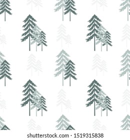 Seamless christmas tree pattern. Background merry christmas textiles, fabrics, cotton fabric, covers, wallpaper, print, gift wrapping, postcard, scrapbooking.