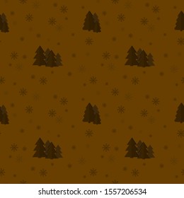 Seamless christmas tree pattern. Background merry christmas textiles, fabrics, cotton fabric, covers, wallpaper, print, gift wrapping, postcard, scrapbooking.