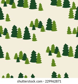 seamless christmas tree pattern background design