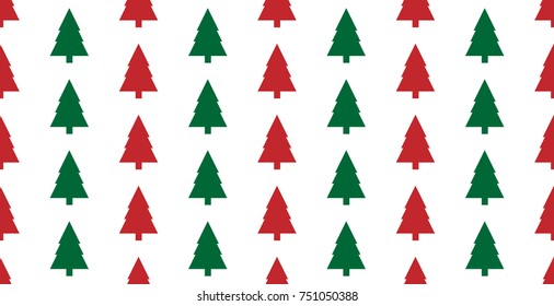 Seamless Christmas tree pattern Background. Vector. New Year Celebration. Postcard Wallpaper