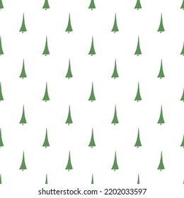 Seamless christmas tree pattern. christmas tree ornament. Doodle illustration with christmas tree