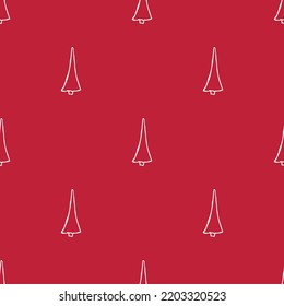 Nahtlose Weihnachtsbaummuster. Weihnachtsbaumschmuck. Dodle-Illustration mit Weihnachtsbaum