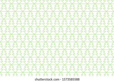 Seamless Christmas tree pattern, vector geometric minimal texture