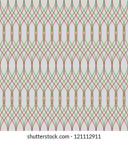 Seamless christmas vector abstract wave pattern