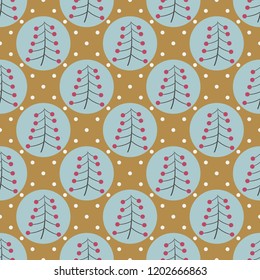 Seamless christmas vector illustration background. Abstract  Christmas tree