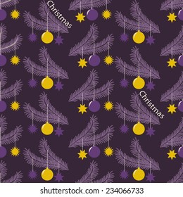 Seamless christmas vector illustration background 