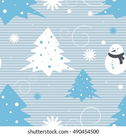 Seamless Christmas vector pattern for wallpaper, wrapping, patterns, greetings, Christmas and New Year cards. Eps10