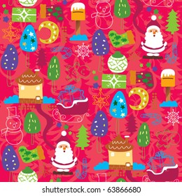 Seamless Christmas Wallpaper Pattern