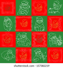 Seamless Christmas Wallpaper Pattern art