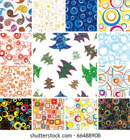 SEAMLESS CHRISTMAS WALLPAPERS.
