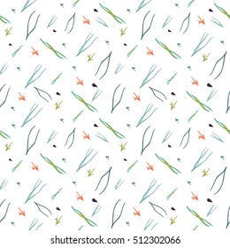 Seamless Christmas winter pattern with fir branches. Can be used for textile design or book cover 
