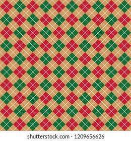 Seamless Christmas wrapping paper pattern.