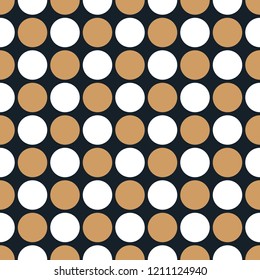 Seamless Christmas wrapping paper pattern. Festive Christmas dot pattern.