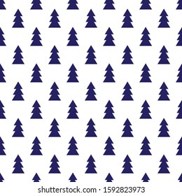 Seamless Christmas wrapping paper pattern. Christmas tree pattern background.