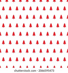 Patrón de papel de envoltura navideña sin inconvenientes. Patrón de árbol de Navidad.