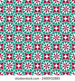 Seamless Christmas wrapping paper pattern.