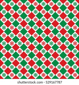 Seamless Christmas wrapping paper pattern.