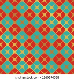 Seamless Christmas wrapping pattern background