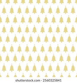 Seamless Chritmas tree pattern background.