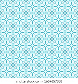 Seamless circle abstract vector pattern background design template 