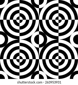 Fondo Círculo Sin Maravillas. Patrón monocromo abstracto
