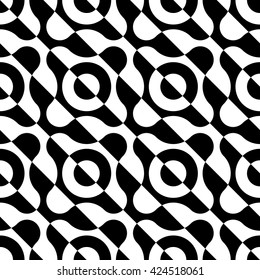 Fondo Círculo Sin Maravillas. Patrón monocromo abstracto