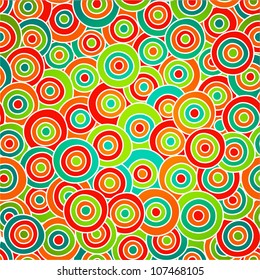 Seamless circle background, seamless pattern with round shapes