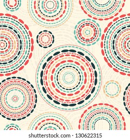 Seamless Circle Background. Seamless pattern with round shapes