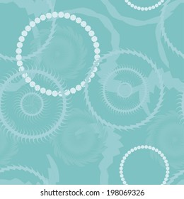 Seamless circle background, seamless pattern with round shapes. Sea theme