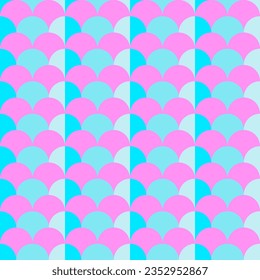 Seamless circle background.Abstract wave pattern. pastel color simple background .Abstract overlapping circles.Colorful geometric circle pattern.Wallpaper illustration.Wrapping paper pattern.

