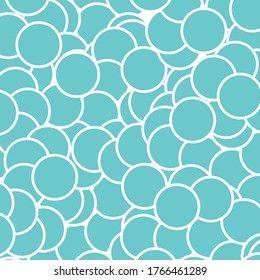 seamless circle blue & white 